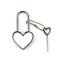 Heart Metal Padlock with Key