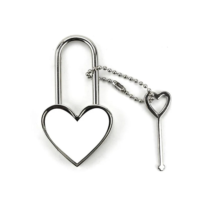 Heart Metal Padlock with Key