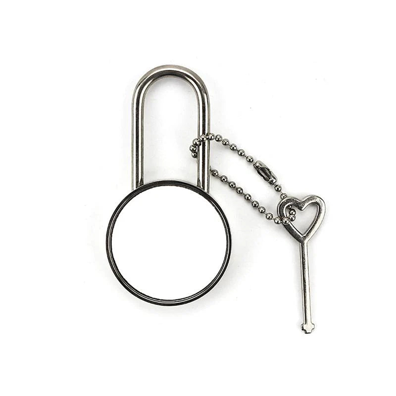 Round Metal Padlock with Key