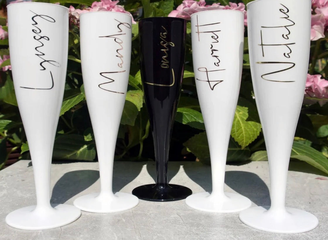 Plastic Champagne Flutes