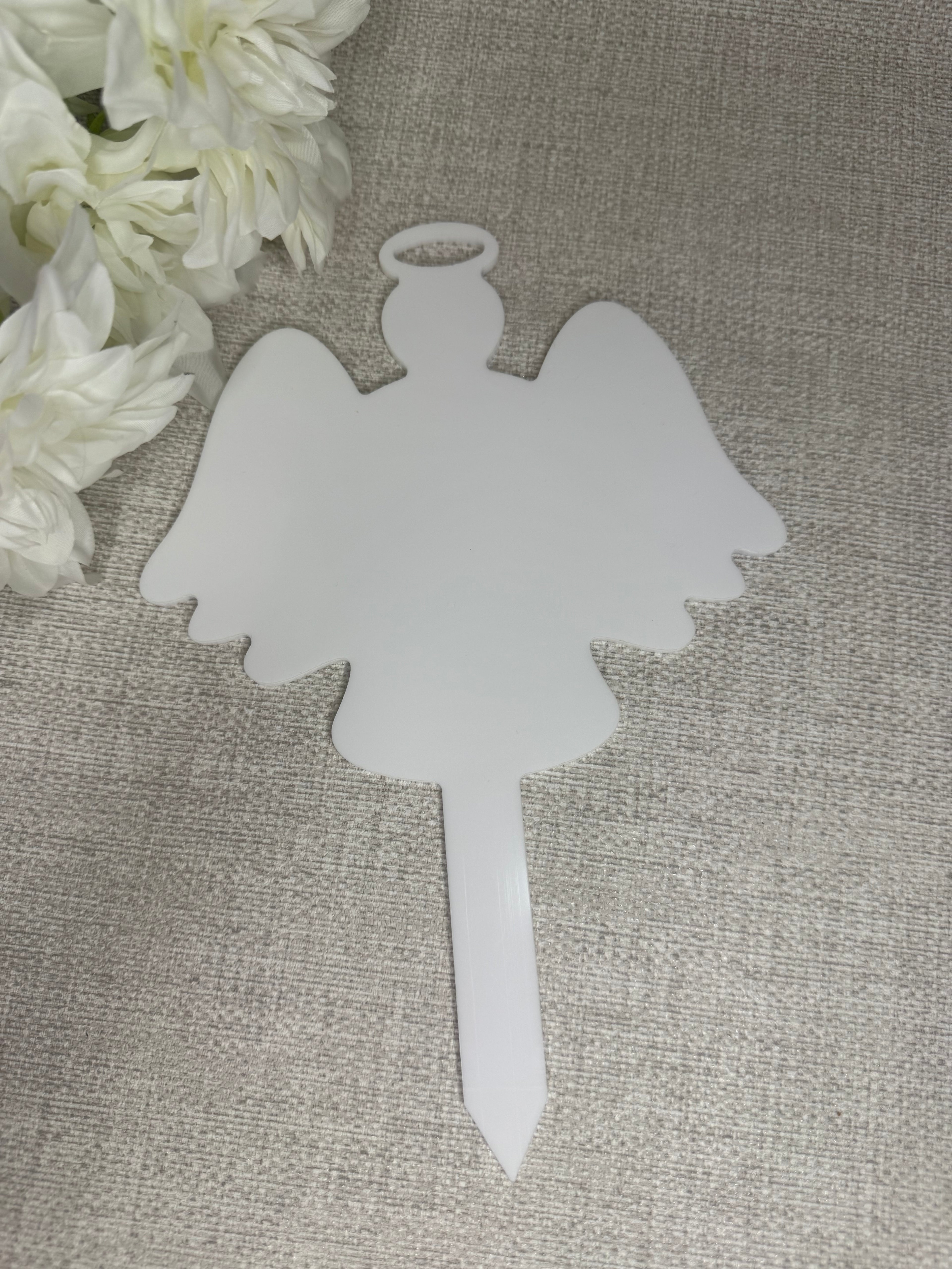 Acrylic Angel grave marker