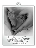 Acrylic instant photo keyring