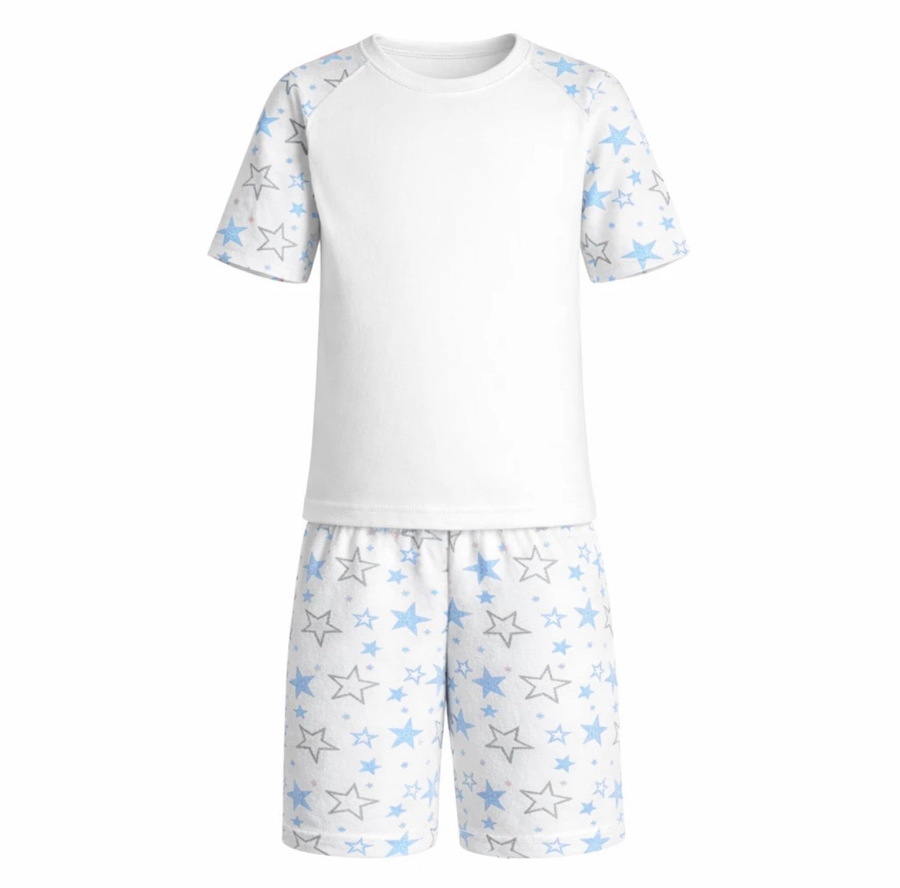 Stars short sleeve sets, Raglan Sleeve Pyjama Set