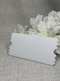 Acrylic ticket - White