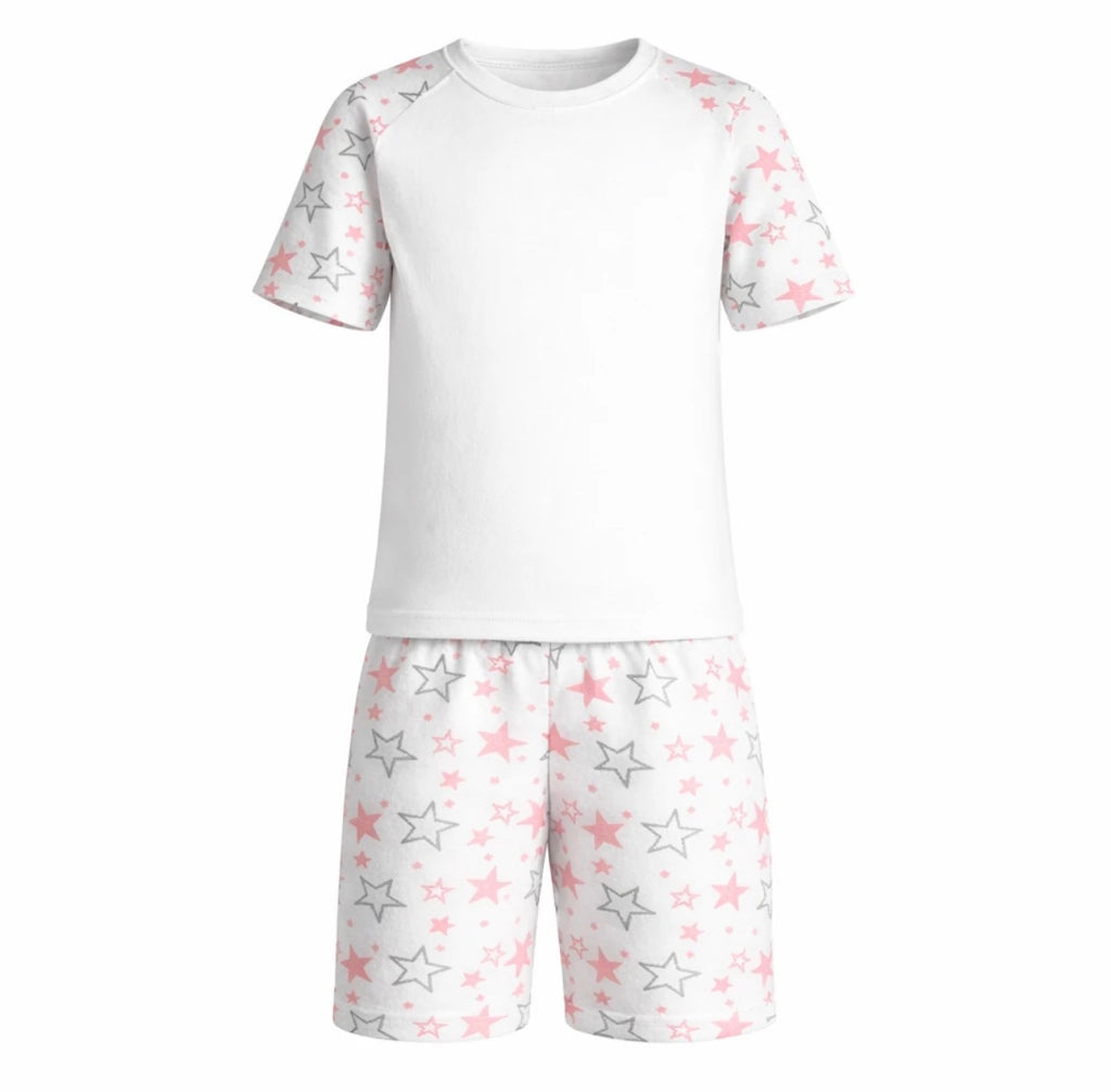 Stars short sleeve sets, Raglan Sleeve Pyjama Set