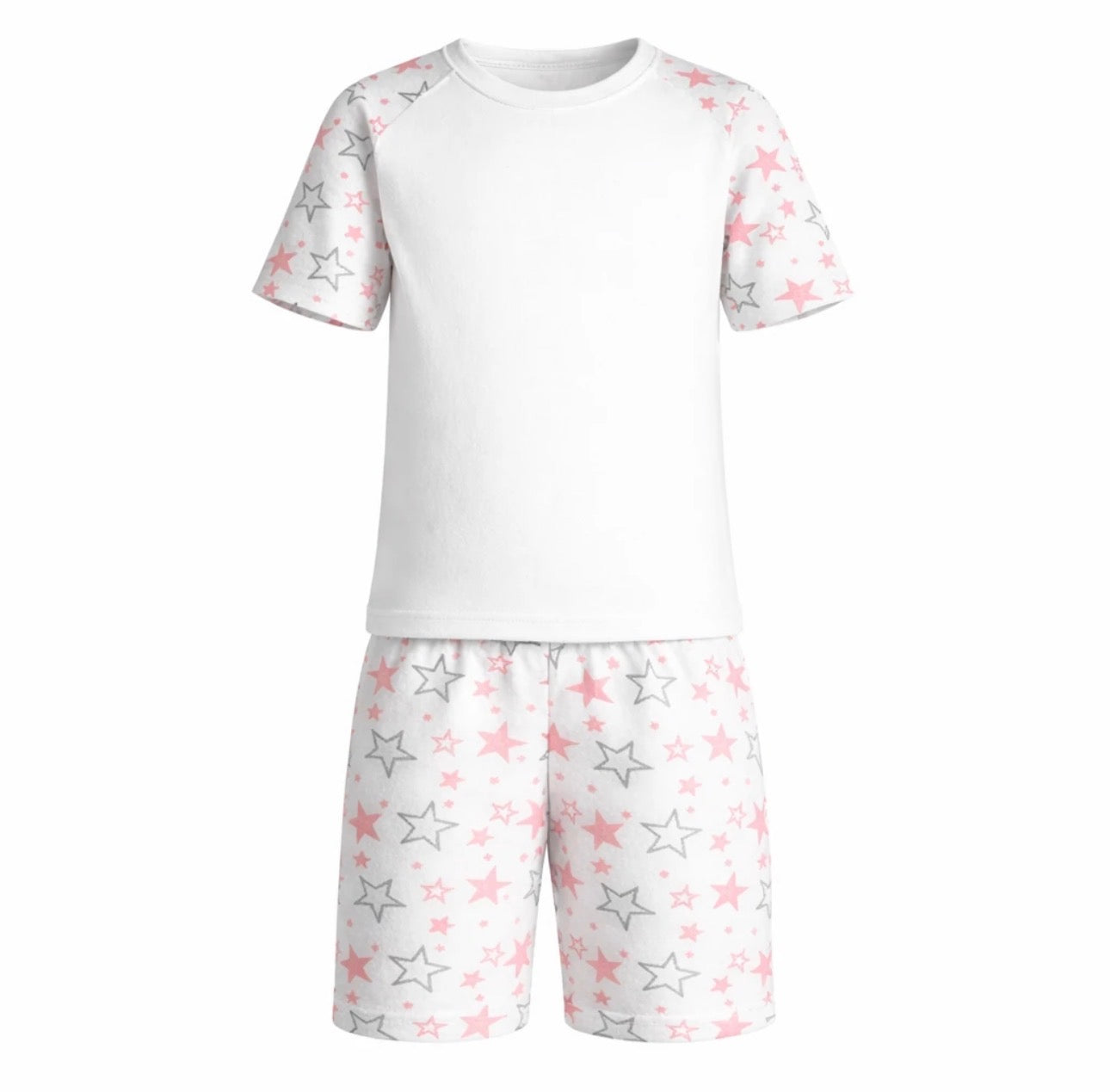 Stars short sleeve sets, Raglan Sleeve Pyjama Set
