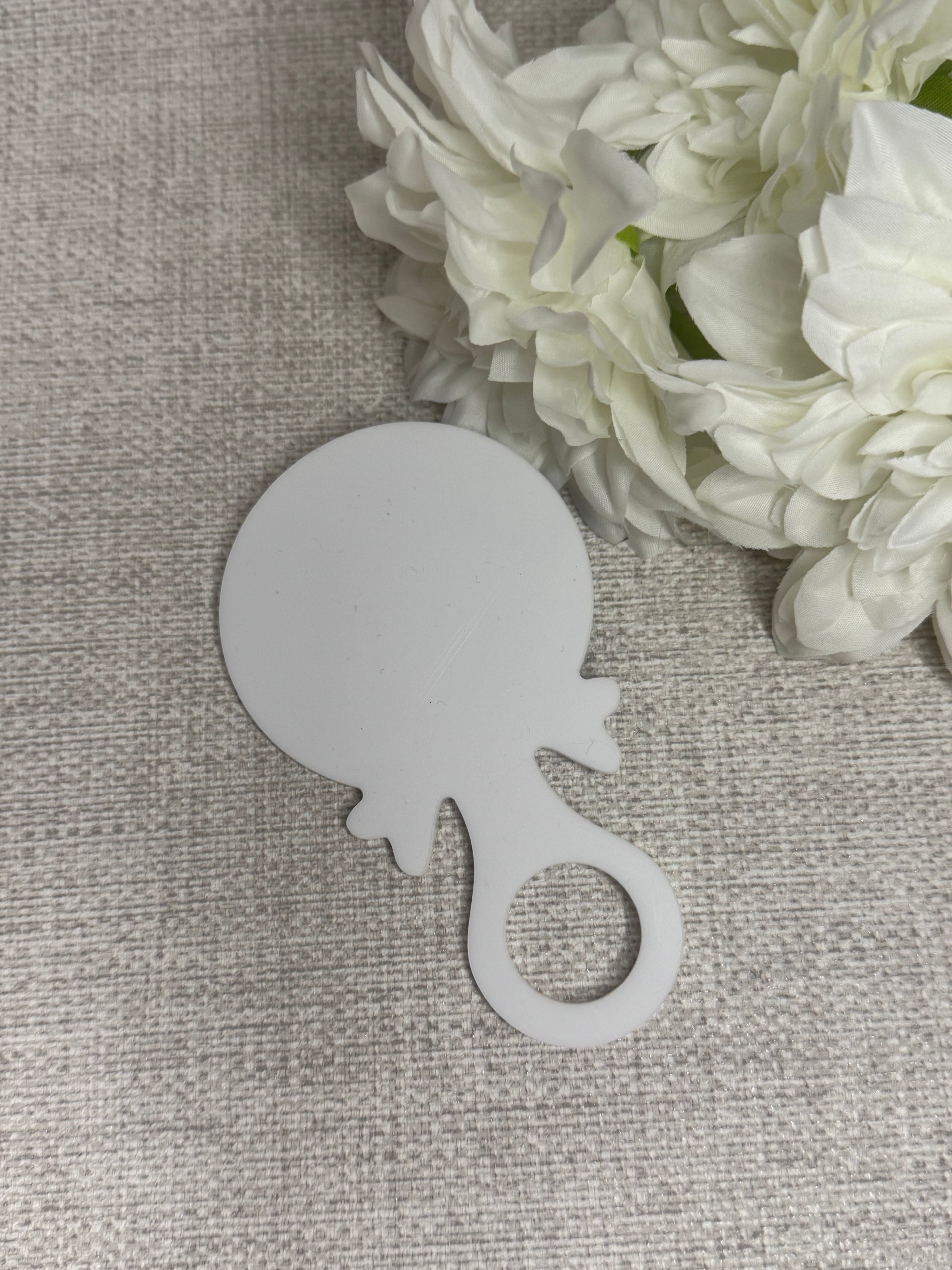 Acrylic baby rattle