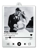 Acrylic instant photo keyring
