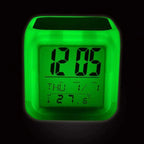 Digital LED Alarm Clock - Light up colours