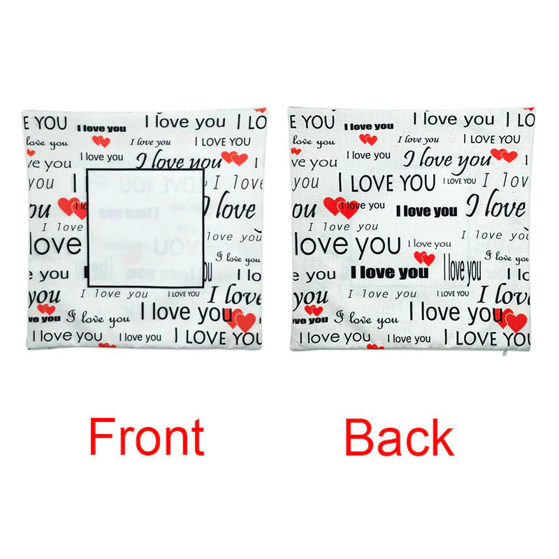 Linen - I love You Cushion Cover